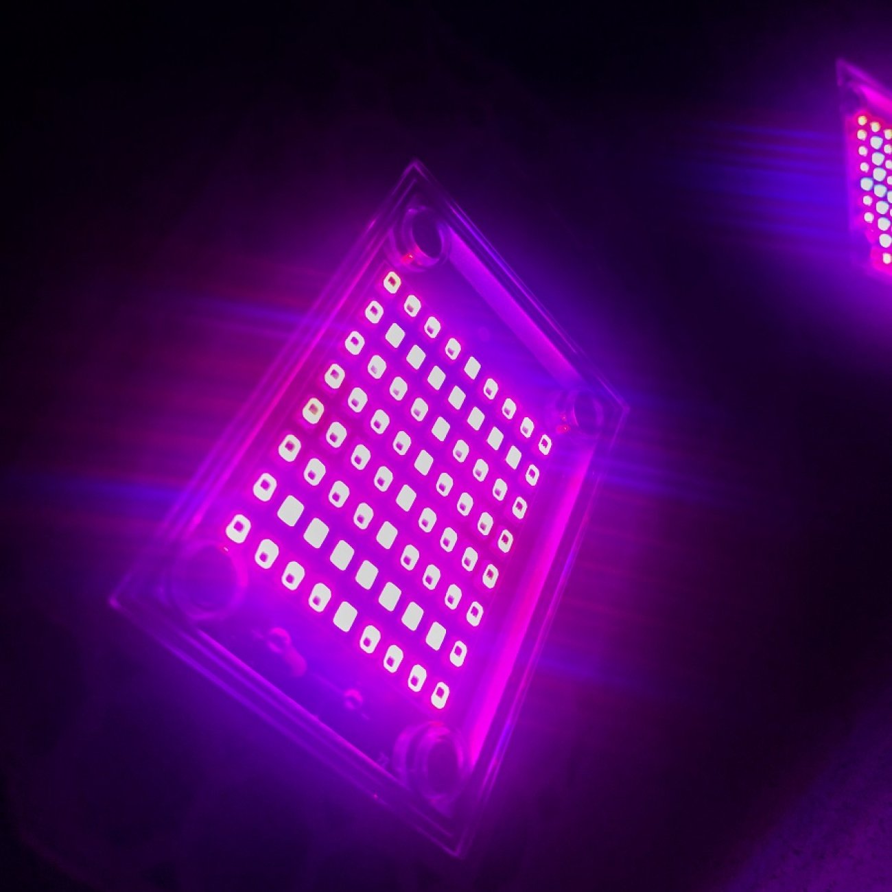 Obrázok 60 W - PROFI LED GROW žiarovka pre všetky rastliny s 3 ľahko nastaviteľnými časťami, E27, High-power+, ružová