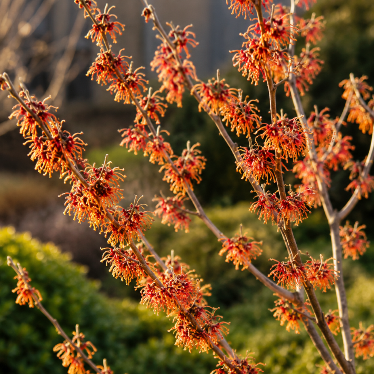 Obrázok Hamamel prostredný (Hamamelis × intermedia)´DIANE´ – výška 40–60 cm, kont. C5L