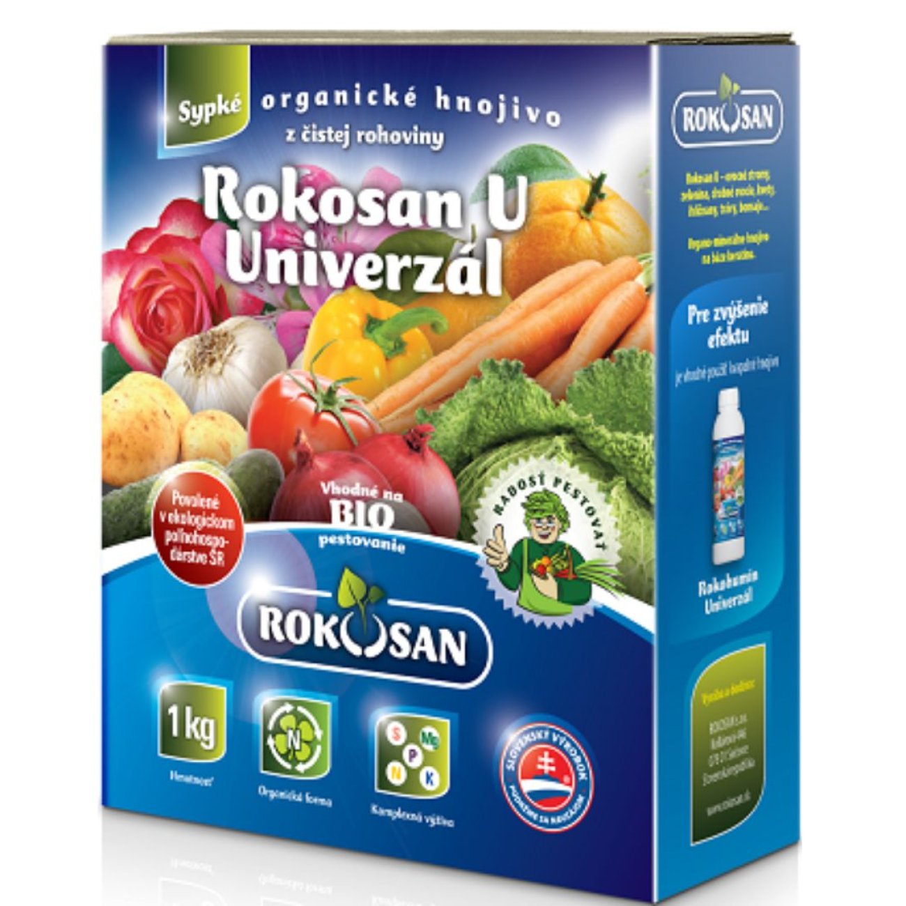 Obrázok Všetky rastliny – sypké organické univerzálne hnojivo s humínovými kyselinami - 1KG