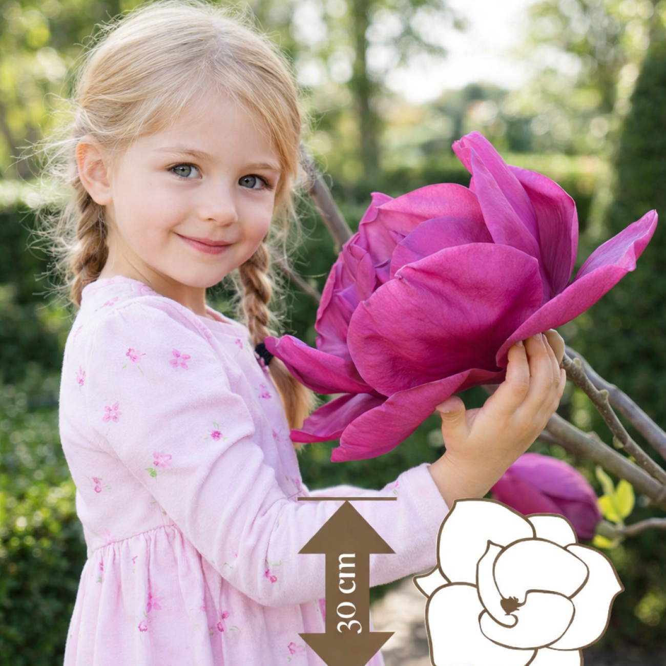 Obrázok Magnólia (Magnolia) ‘MEGANOLIA’® – výška 70-90 cm, kont. C7L