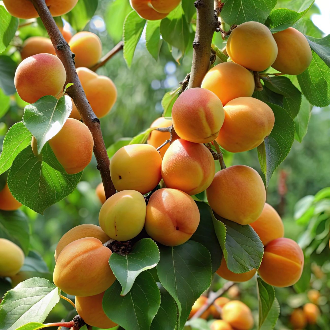 Obrázok Mini marhuľa nízkokmenná (Prunus armeniaca) ´APRIGOLD´® - stredne skorá, výška 60-80 cm, kont. C5L